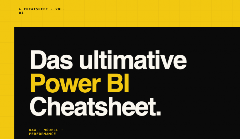 Das ultimative Power BI Cheatsheet als Advanced Developer