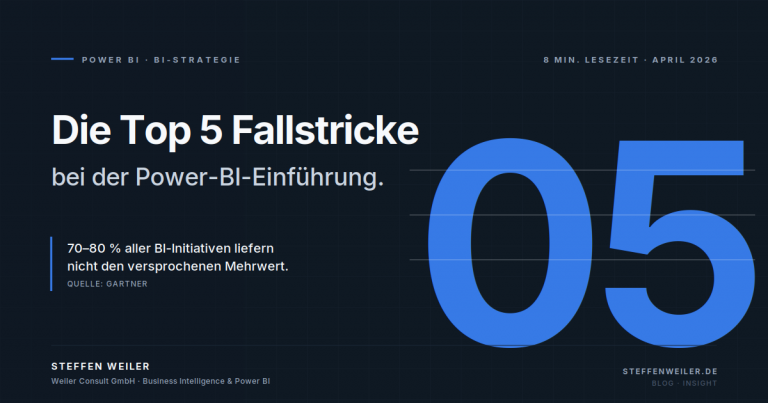 Die Top 5 Fallstricke bei der Power-BI-Einführung